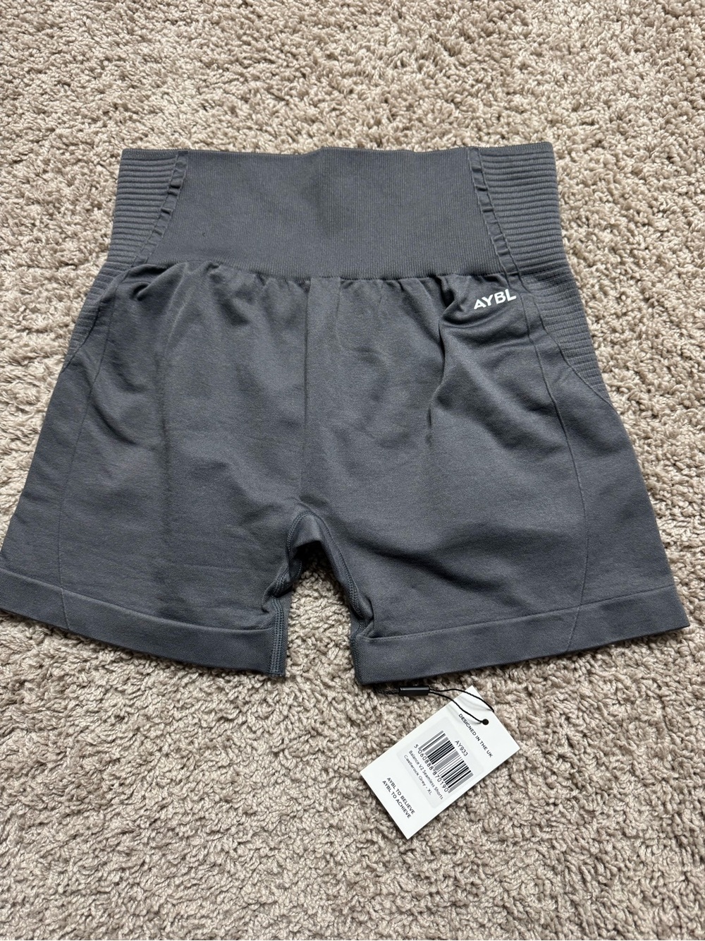 AYBL High-Waist Women’s grey Athletic Shorts